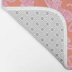 Year of the Tiger - Orange/Pink Bath Mat Gallery Image 2