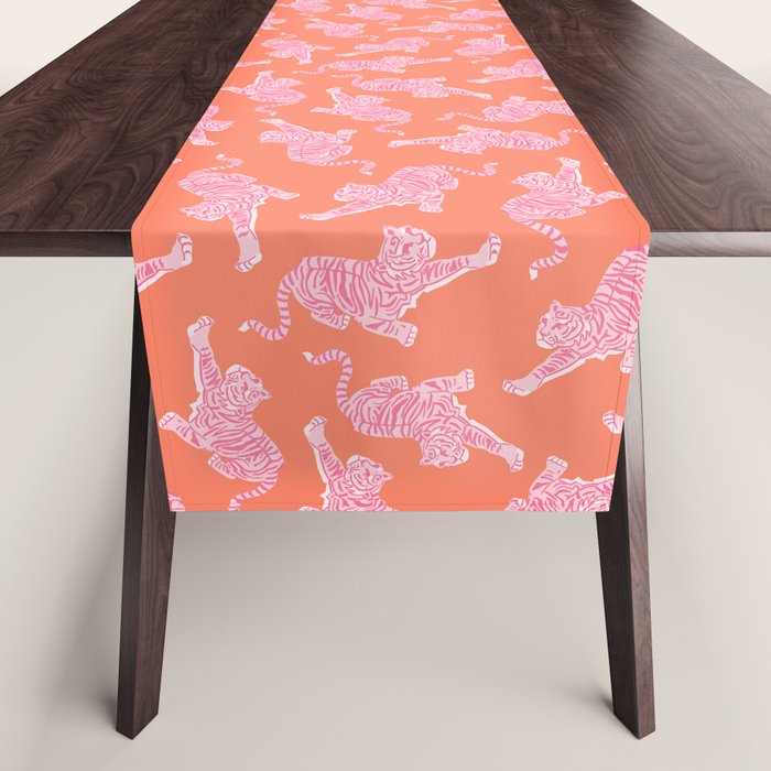 Year of the Tiger - Orange/Pink Table Runner Gallery Image 1