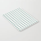 Clovers XXIX Teal Green Botanical Pattern Notebook Gallery Image 2