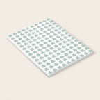 Clovers XXIX Teal Green Botanical Pattern Notebook Gallery Image 3
