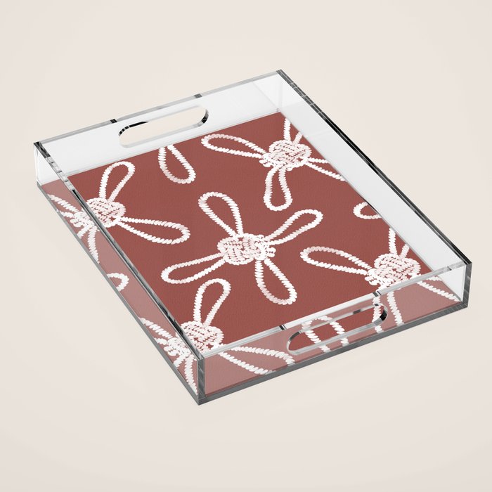 Coastal Knot Style Acrylic Tray Gallery Image 1