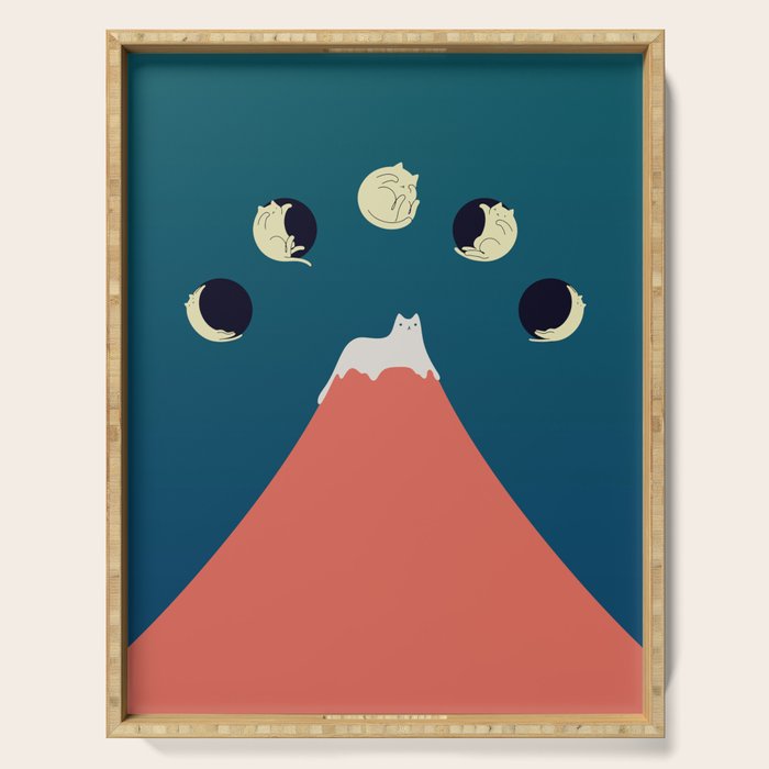 Cat Landscape 88 Serving Tray Gallery Image 1