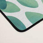 Floral Watercolor, Navy, Blue Teal, Abstract Watercolor Desk Mat Gallery Image 4
