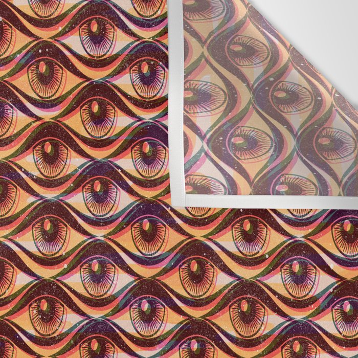 Hypnotized - vintage gold Wall Tapestry Gallery Image 3