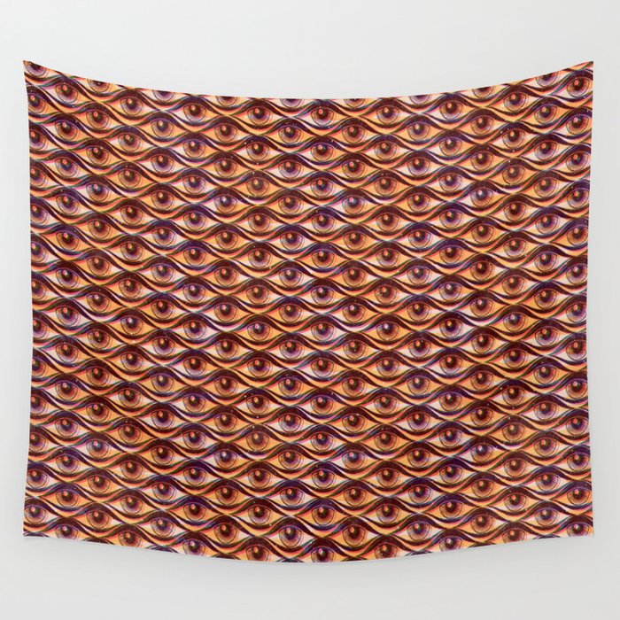 Hypnotized - vintage gold Wall Tapestry Gallery Image 4
