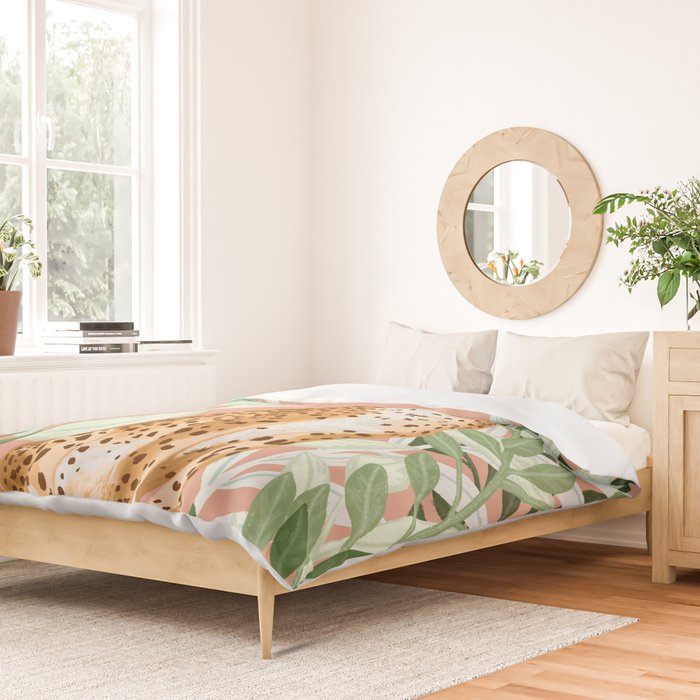 Tropical Cheetah Duvet Cover Gallery Image 2