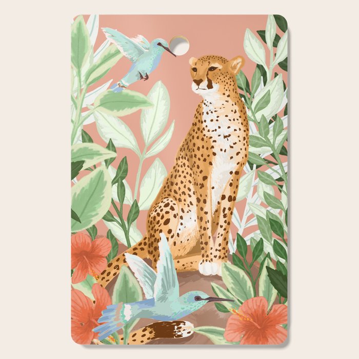 Tropical Cheetah Cutting Board Gallery Image 1