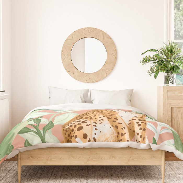 Tropical Cheetah Duvet Cover Gallery Image 3