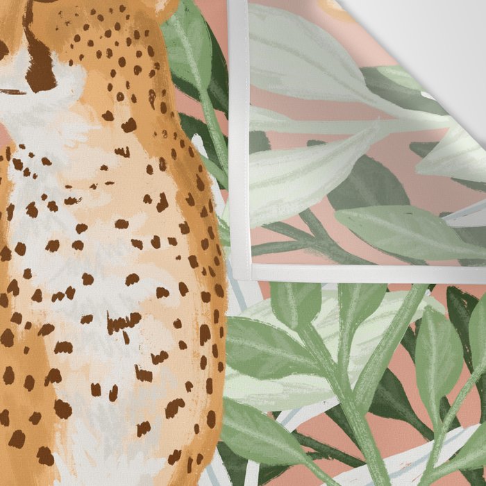 Tropical Cheetah Wall Tapestry Gallery Image 3