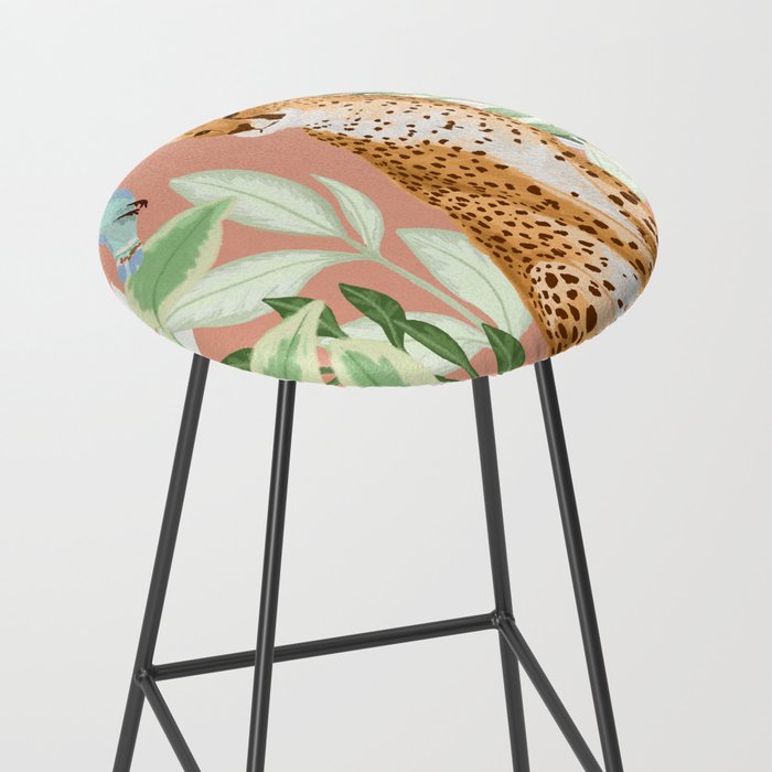 Tropical Cheetah Stool Gallery Image 2