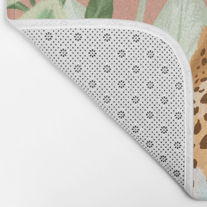 Tropical Cheetah Bath Mat Gallery Image 2