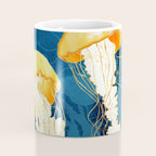 Yellow Metallic Jellyfish Coffee Mug Gallery Image 4