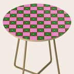 Billie - Floral Checker Side Table Gallery Image 2