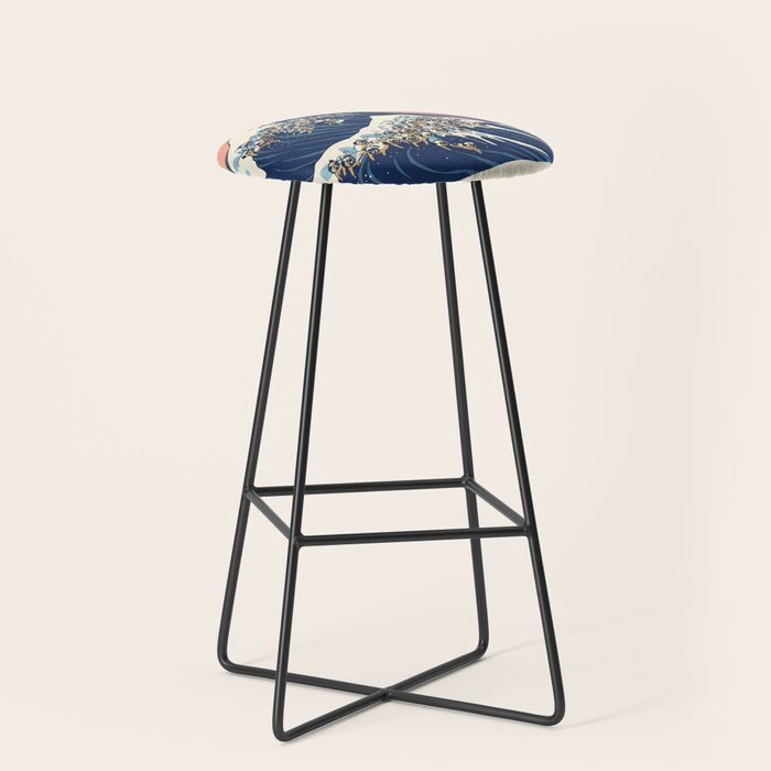 The Great Wave of Pug Stool Gallery Image 1