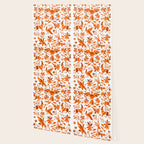 Mexican Otomí Design in Orange Color by Akbaly Wallpaper Gallery Image 2
