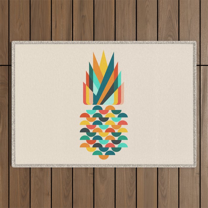Groovy Pineapple Outdoor Rug Gallery Image 1