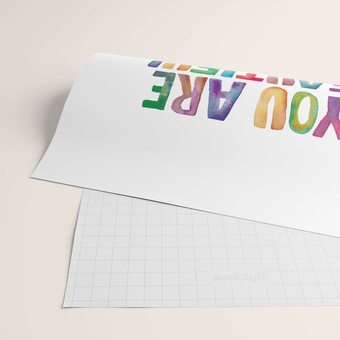 You Are Beautiful Brilliant Powerful And Brave Wrapping Paper Gallery Image 2