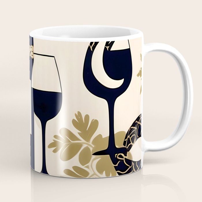 Snakes & Wines, Not Quite Sure If There Were Ladders | Animals Whimsical Drinking Party, Quirky Illustration Line Drawing Wine Alcohol, Vines Game Mystery Sketch Coffee Mug Gallery Image 1