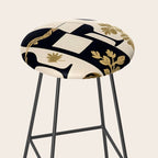 Snakes & Wines, Not Quite Sure If There Were Ladders | Animals Whimsical Drinking Party, Quirky Illustration Line Drawing Wine Alcohol, Vines Game Mystery Sketch Stool Gallery Image 2