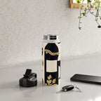Snakes & Wines, Not Quite Sure If There Were Ladders | Animals Whimsical Drinking Party, Quirky Illustration Line Drawing Wine Alcohol, Vines Game Mystery Sketch Water Bottle Gallery Image 4
