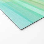 Abstract Watercolor Waves in Ocean Teal Welcome Mat Gallery Image 2