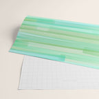 Abstract Watercolor Waves in Ocean Teal Wrapping Paper Gallery Image 2