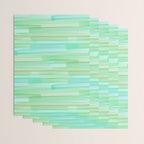Abstract Watercolor Waves in Ocean Teal Wrapping Paper Gallery Image 3