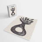 Charcoal florals #1 Jigsaw Puzzle Gallery Image 2