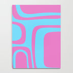 Vaporwave Pink and Blue Retro 80s Palm Springs Abstract Pattern Notebook Gallery Image 4