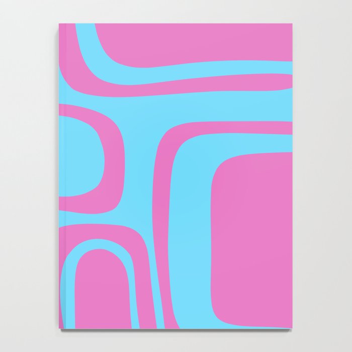 Vaporwave Pink and Blue Retro 80s Palm Springs Abstract Pattern Notebook Gallery Image 4