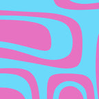 Vaporwave Pink and Blue Retro 80s Palm Springs Abstract Pattern Coffee Mug Gallery Image 2