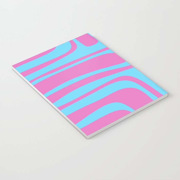 Vaporwave Pink and Blue Retro 80s Palm Springs Abstract Pattern Notebook Gallery Image 3