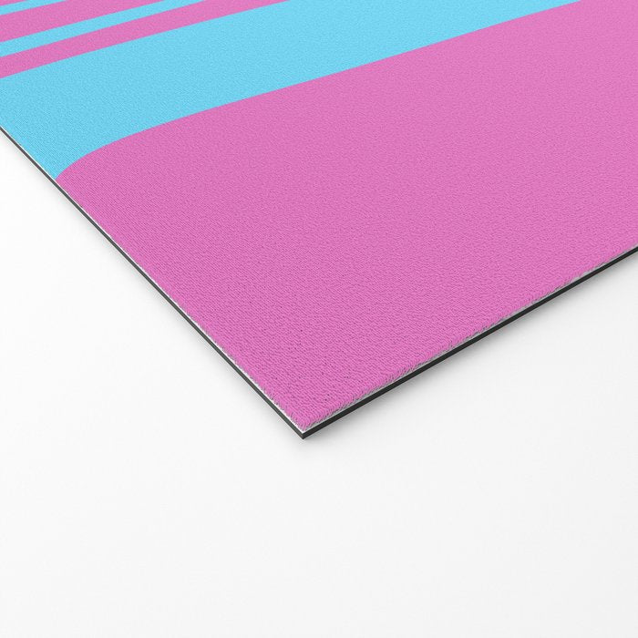 Vaporwave Pink and Blue Retro 80s Palm Springs Abstract Pattern Welcome Mat Gallery Image 2