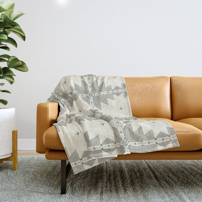 Southwestern Trippy Tile Throw Blanket Gallery Image 1