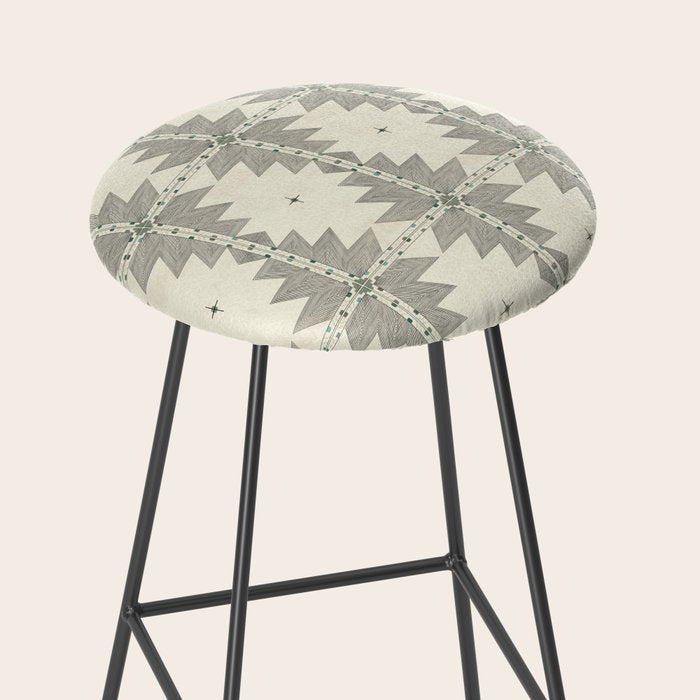 Southwestern Trippy Tile Stool Gallery Image 2