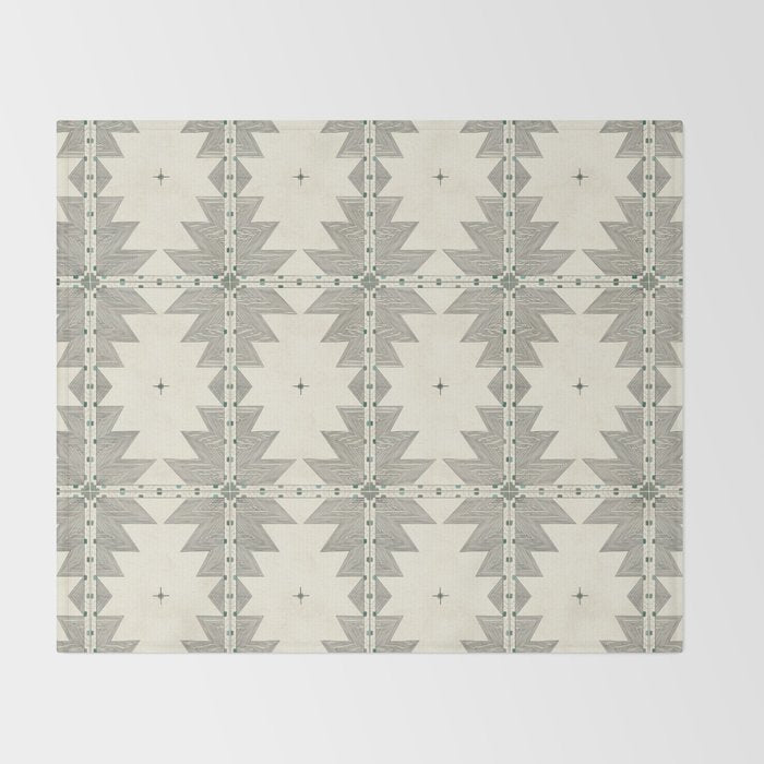 Southwestern Trippy Tile Throw Blanket Gallery Image 2