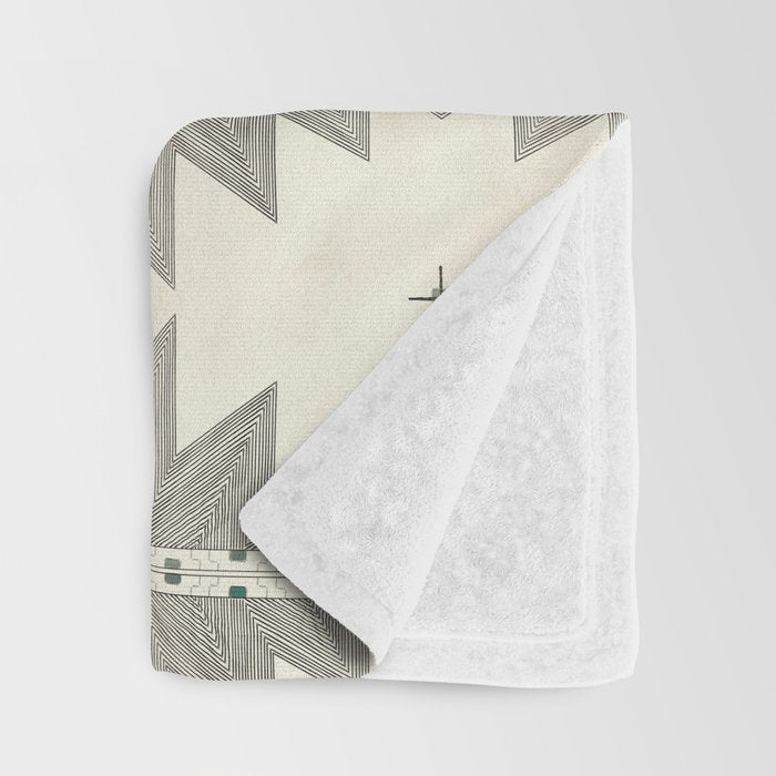 Southwestern Trippy Tile Throw Blanket Gallery Image 3