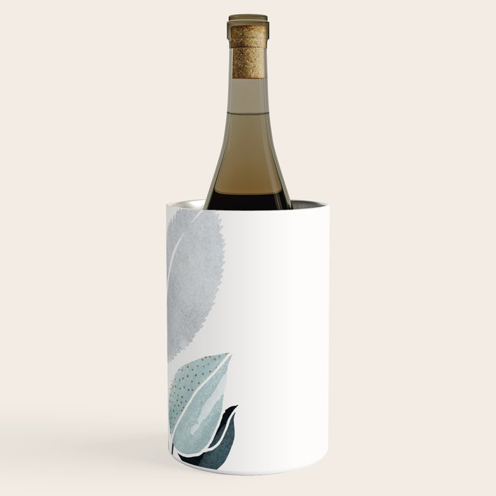 Abstract Botanical Herbs Watercolor Wine Chiller Gallery Image 3