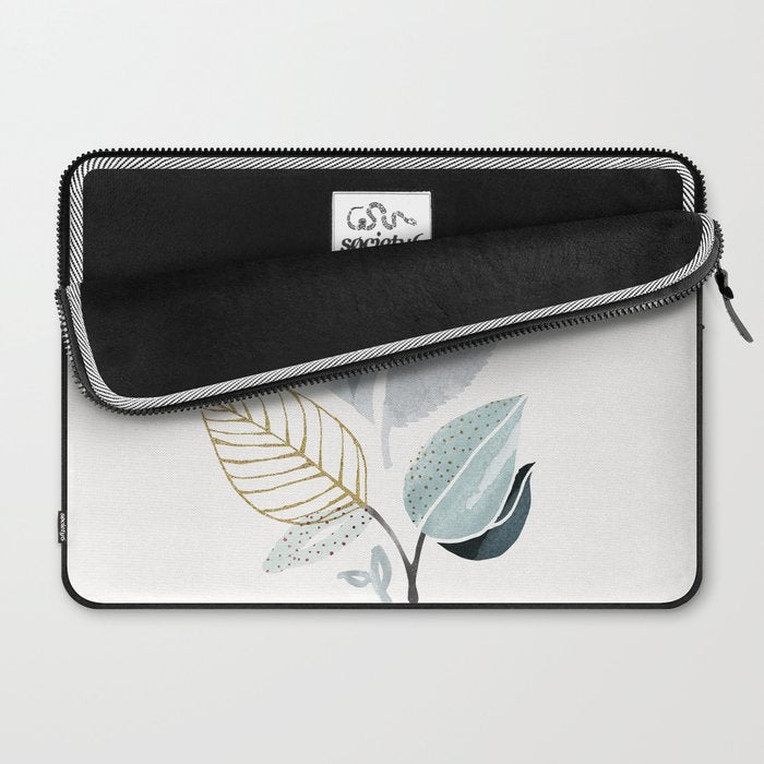 Abstract Botanical Herbs Watercolor Laptop Sleeve Gallery Image 2