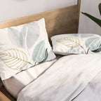 Abstract Botanical Herbs Watercolor Pillow Sham Gallery Image 2