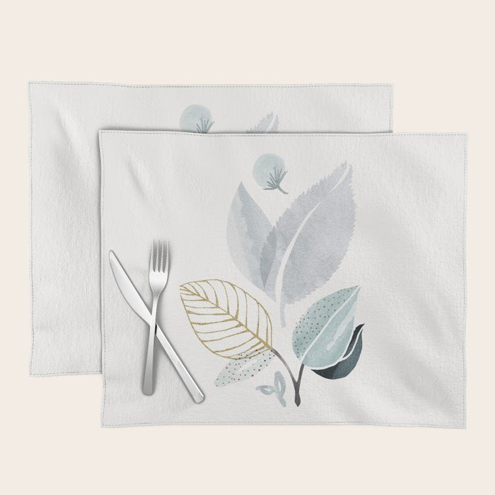 Abstract Botanical Herbs Watercolor Placemat Gallery Image 1