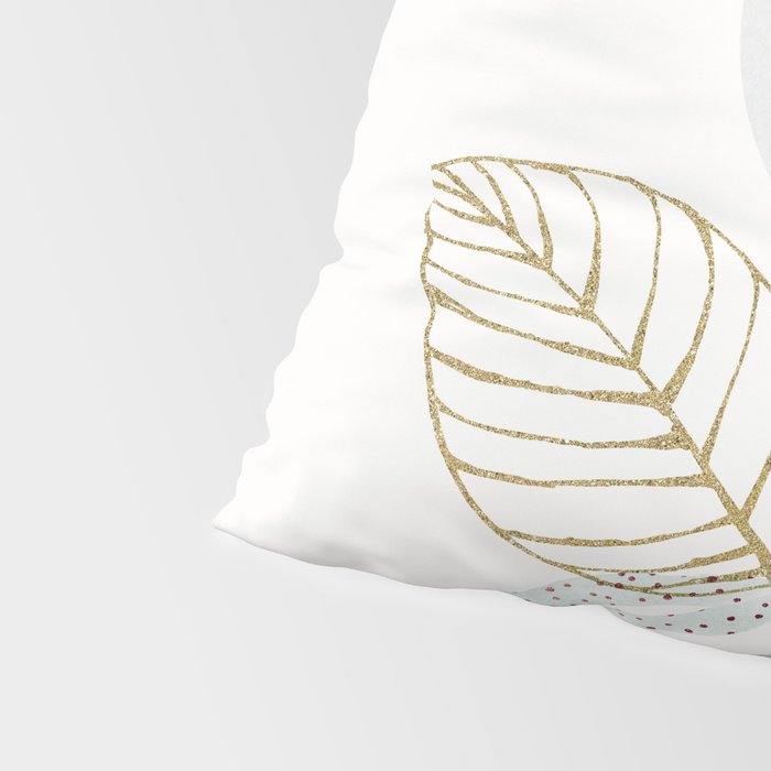 Abstract Botanical Herbs Watercolor Pillow Sham Gallery Image 4