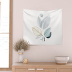 Abstract Botanical Herbs Watercolor Wall Tapestry Gallery Image 2