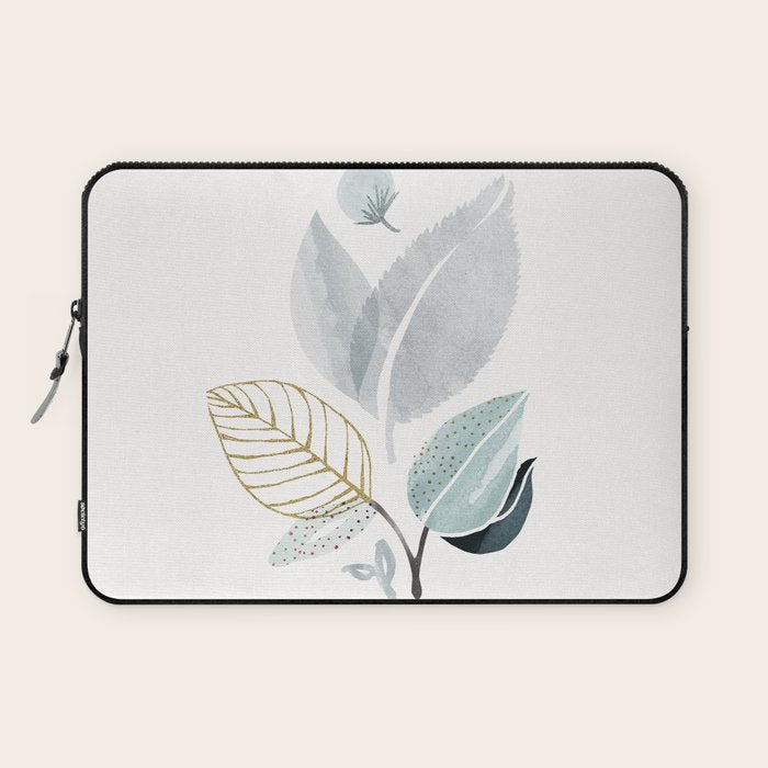 Abstract Botanical Herbs Watercolor Laptop Sleeve Gallery Image 1