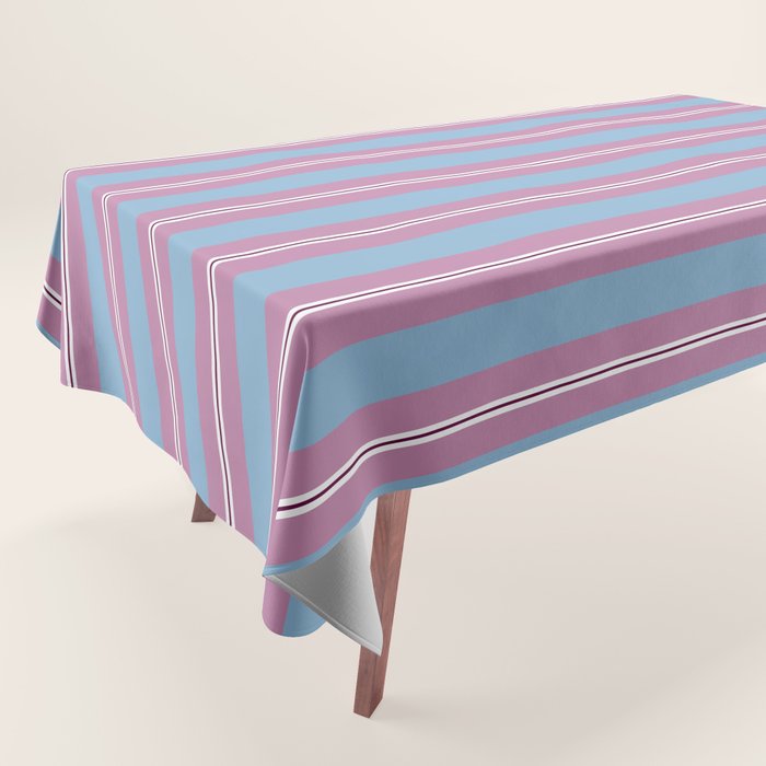 Bubblegum Stripes Tablecloth Gallery Image 1