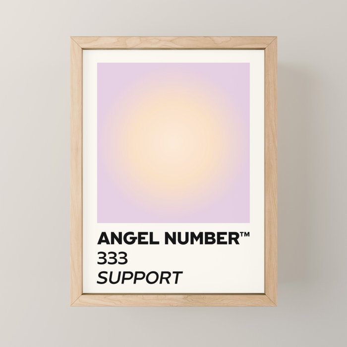 Angel number - 333 - support Mini Art Print Gallery Image 1