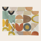 mid century modern spring abstract collection 1 Placemat Gallery Image 1