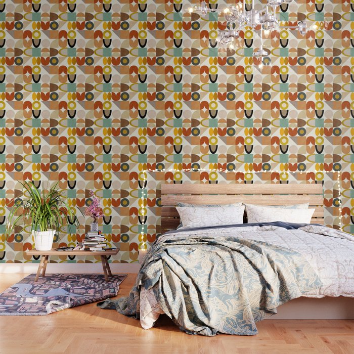 mid century modern spring abstract collection 1 Wallpaper Gallery Image 3