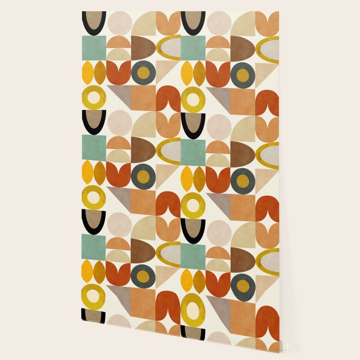 mid century modern spring abstract collection 1 Wallpaper Gallery Image 2