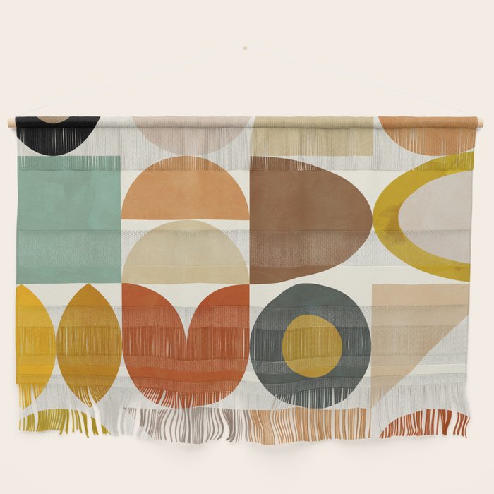 mid century modern spring abstract collection 1 Wall Hanging Gallery Image 1